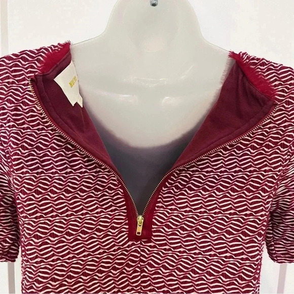 Anthropologie Maeve red and white striped dress perfect for Christmas Party - Picture 12 of 14